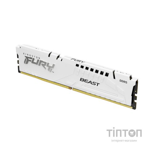 Модуль пам'яті для комп'ютера DDR5 32GB 6000 MHz Beast EXPO White Kingston Fury (ex.HyperX) (KF560C36BWE-32)