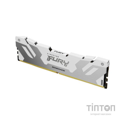 Модуль пам'яті для комп'ютера DDR5 32GB 6000 MHz Renegade White Kingston Fury (ex.HyperX) (KF560C32RW-32)