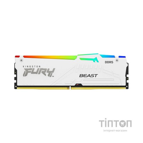 Модуль пам'яті для комп'ютера DDR5 32GB 6000 MHz Renegade White XMP Kingston Fury (ex.HyperX) (KF560C30BWA-32)