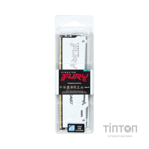 Модуль пам'яті для комп'ютера DDR5 32GB 6000 MHz Renegade White XMP Kingston Fury (ex.HyperX) (KF560C30BWA-32)