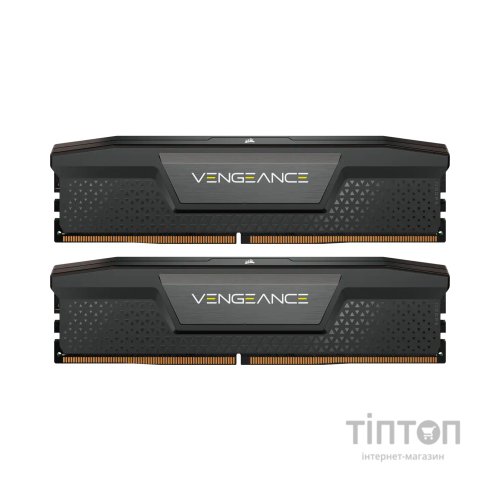 Модуль пам'яті для комп'ютера DDR5 48GB (2x24GB) 5200 MHz Vengeance Black Corsair (CMK48GX5M2B5200C38)