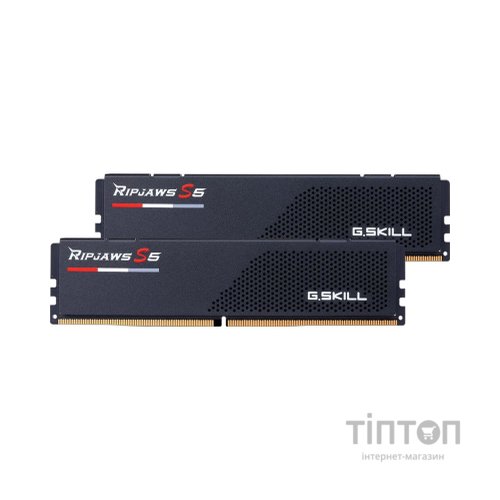 Модуль пам'яті для комп'ютера DDR5 48GB (2x24GB) 5600 MHz Ripjaws S5 Black G.Skill (F5-5600J4040D24GX2-RS5K)
