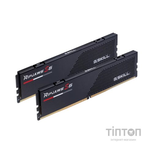 Модуль пам'яті для комп'ютера DDR5 48GB (2x24GB) 5600 MHz Ripjaws S5 Black G.Skill (F5-5600J4040D24GX2-RS5K)