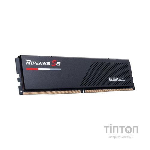 Модуль пам'яті для комп'ютера DDR5 48GB (2x24GB) 5600 MHz Ripjaws S5 Black G.Skill (F5-5600J4040D24GX2-RS5K)