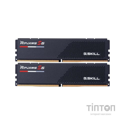 Модуль пам'яті для комп'ютера DDR5 48GB (2x24GB) 6000 MHz Ripjaws S5 G.Skill (F5-6400J3239F48GX2-RS5K)