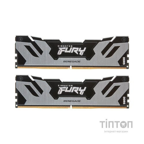 Модуль пам'яті для комп'ютера DDR5 48GB (2x24GB) 6400 MHz Renegade Silver XMP Kingston Fury (ex.HyperX) (KF564C32RSK2-48)
