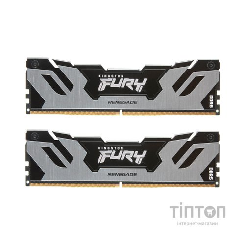 Модуль пам'яті для комп'ютера DDR5 48GB (2x24GB) 7200 MHz Renegade Silver XMP Kingston Fury (ex.HyperX) (KF572C38RSK2-48)