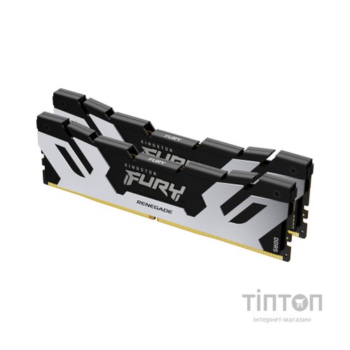 Модуль пам'яті для комп'ютера DDR5 48GB (2x24GB) 7200 MHz Renegade Silver XMP Kingston Fury (ex.HyperX) (KF572C38RSK2-48)