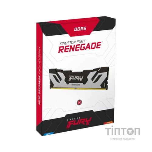 Модуль пам'яті для комп'ютера DDR5 48GB (2x24GB) 7200 MHz Renegade Silver XMP Kingston Fury (ex.HyperX) (KF572C38RSK2-48)