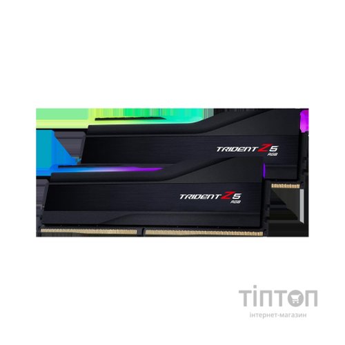 Модуль пам'яті для комп'ютера DDR5 48GB (2x24GB) 8000 MHz Trident Z5 RGB Black G.Skill (F5-8000J4048F24GX2-TZ5RK)