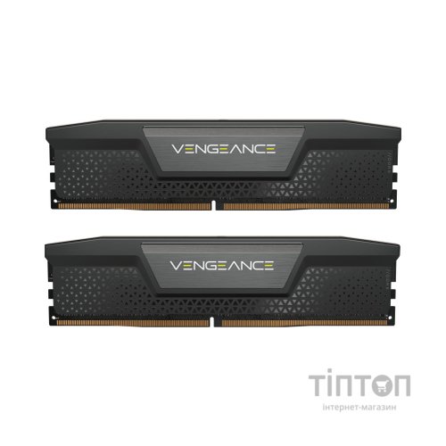 Модуль пам'яті для комп'ютера DDR5 64GB (2x32GB) 5200 MHz Vengeance Black Corsair (CMK64GX5M2B5200C40)