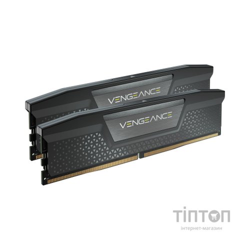 Модуль пам'яті для комп'ютера DDR5 64GB (2x32GB) 5200 MHz Vengeance Black Corsair (CMK64GX5M2B5200C40)