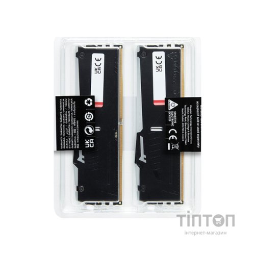 Модуль пам'яті для комп'ютера DDR5 64GB (2x32GB) 5600 MHz FURY Beast RGB Kingston Fury (ex.HyperX) (KF556C40BBAK2-64)