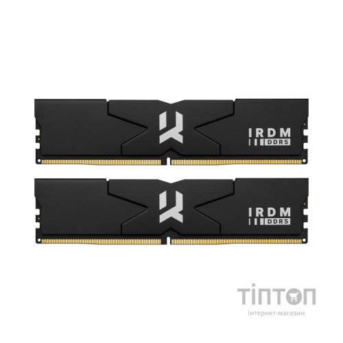 Модуль пам'яті для комп'ютера DDR5 64GB (2x32GB) 5600 MHz IRDM Black Goodram (IR-5600D564L30/64GDC)