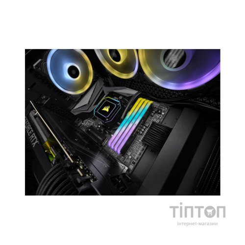 Модуль пам'яті для комп'ютера DDR5 64GB (2x32GB) 5600 MHz Vengeance RGB Black Corsair (CMH64GX5M2B5600C36)