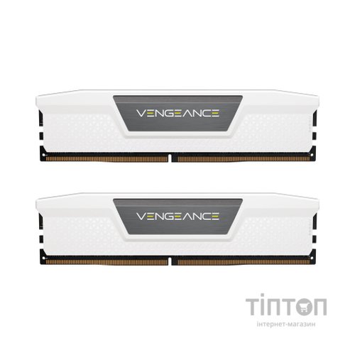 Модуль пам'яті для комп'ютера DDR5 64GB (2x32GB) 5600 MHz Vengeance White Corsair (CMK64GX5M2B5600C40W)