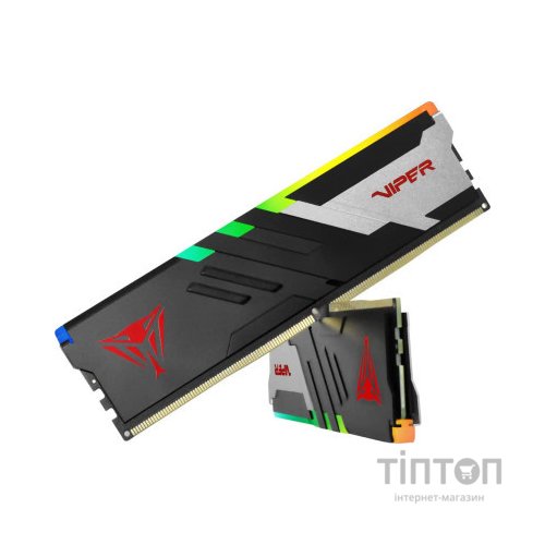 Модуль пам'яті для комп'ютера DDR5 64GB (2x32GB) 5600 MHz Viper Venom RGB Patriot (PVVR564G560C40K)