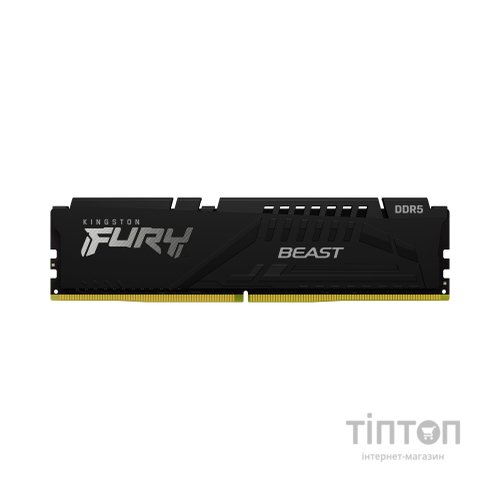Модуль пам'яті для комп'ютера DDR5 64GB (2x32GB) 6000 MHz Beast Black EXPO Kingston Fury (ex.HyperX) (KF560C36BBEK2-64)