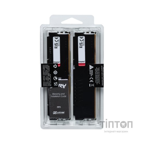 Модуль пам'яті для комп'ютера DDR5 64GB (2x32GB) 6000 MHz Beast Black XMP Kingston Fury (ex.HyperX) (KF560C40BBK2-64)