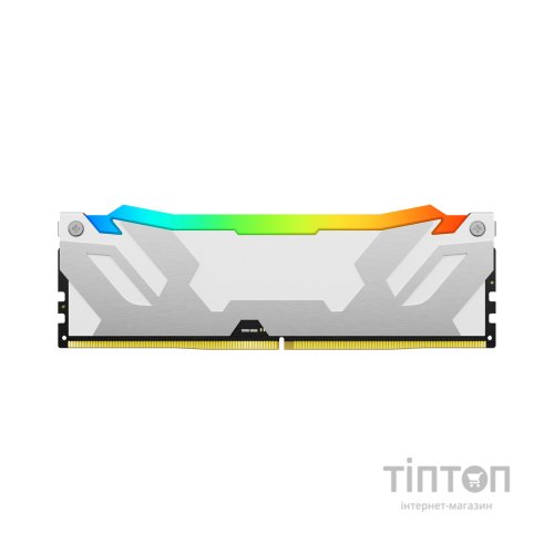 Модуль пам'яті для комп'ютера DDR5 64GB (2x32GB) 6000 MHz Renegade RGB White XMP Kingston Fury (ex.HyperX) (KF560C32RWAK2-64)