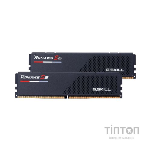 Модуль пам'яті для комп'ютера DDR5 64GB (2x32GB) 6000 MHz Ripjaws S5 G.Skill (F5-6000J3238G32GX2-RS5K)