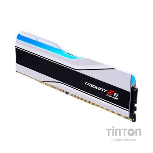 Модуль пам'яті для комп'ютера DDR5 64GB (2x32GB) 6000 MHz Trident Z5 Neo RGB Matte White G.Skill (F5-6000J3036G32GX2-TZ5NRW)