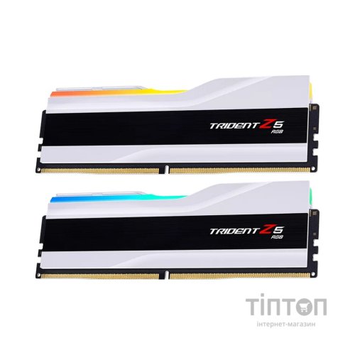 Модуль пам'яті для комп'ютера DDR5 64GB (2x32GB) 6000 MHz Trident Z5 RGB White G.Skill (F5-6000J3636F32GX2-TZ5RW)