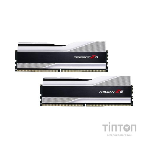 Модуль пам'яті для комп'ютера DDR5 64GB (2x32GB) 6000 MHz Trident Z5 Silver G.Skill (F5-6000J3238G32GX2-TZ5S)