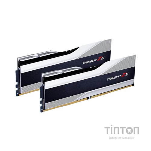 Модуль пам'яті для комп'ютера DDR5 64GB (2x32GB) 6000 MHz Trident Z5 Silver G.Skill (F5-6000J3238G32GX2-TZ5S)