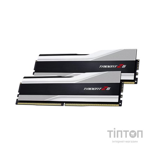 Модуль пам'яті для комп'ютера DDR5 64GB (2x32GB) 6000 MHz Trident Z5 Silver G.Skill (F5-6000J3238G32GX2-TZ5S)