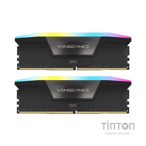 Модуль пам'яті для комп'ютера DDR5 64GB (2x32GB) 6000 MHz Vengeance RGB Corsair (CMH64GX5M2B6000C38)