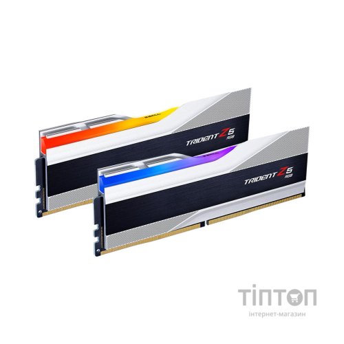 Модуль пам'яті для комп'ютера DDR5 64GB (2x32GB) 6000 Trident Z5 RGB Silver G.Skill (F5-6000J3238G32GX2-TZ5RS)
