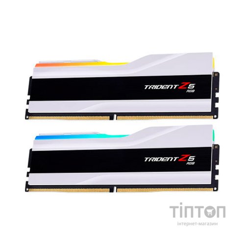 Модуль пам'яті для комп'ютера DDR5 64GB (2x32GB) 6400 MHz Trident Z5 RGB Matte White G.Skill (F5-6400J3239G32GX2-TZ5RW)