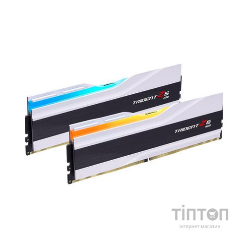 Модуль пам'яті для комп'ютера DDR5 64GB (2x32GB) 6400 MHz Trident Z5 RGB Matte White G.Skill (F5-6400J3239G32GX2-TZ5RW)