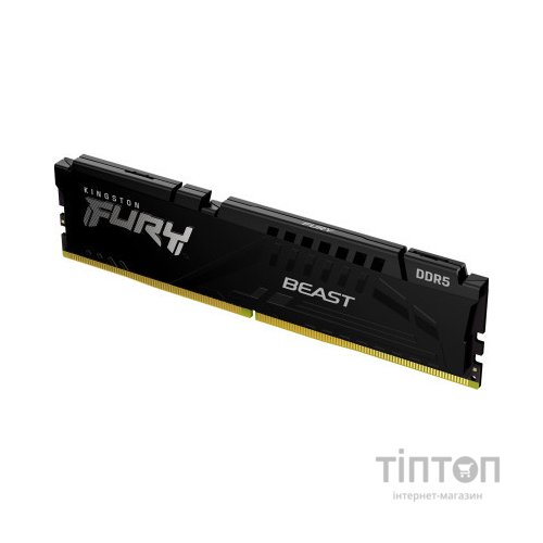 Модуль пам'яті для комп'ютера DDR5 8GB 5600 MHz Beast Black Kingston Fury (ex.HyperX) (KF556C40BB-8)