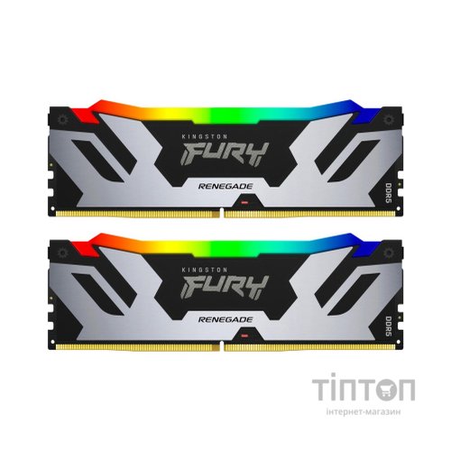 Модуль пам'яті для комп'ютера DDR5 96GB (2x48GB) 6000 MHz Renegade RGB XMP Kingston Fury (ex.HyperX) (KF560C32RSAK2-96)