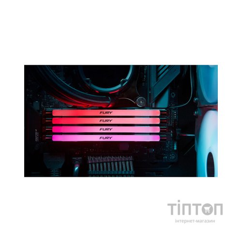 Модуль пам'яті для комп'ютера DDR5 96GB (2x48GB) 6000 MHz Renegade RGB XMP Kingston Fury (ex.HyperX) (KF560C32RSAK2-96)