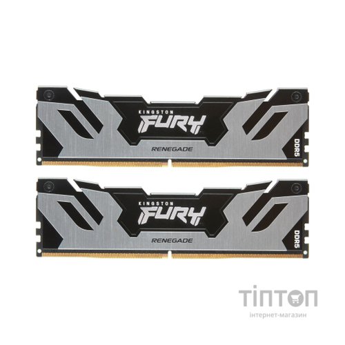 Модуль пам'яті для комп'ютера DDR5 96GB (2x48GB) 6000 MHz Renegade Silver XMP Kingston Fury (ex.HyperX) (KF560C32RSK2-96)
