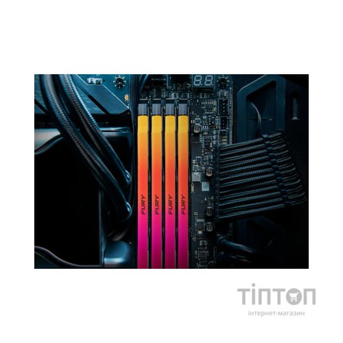 Модуль пам'яті для комп'ютера DDR5 96GB (2x48GB) 6400 MHz Renegade RGB XMP Kingston Fury (ex.HyperX) (KF564C32RSAK2-96)