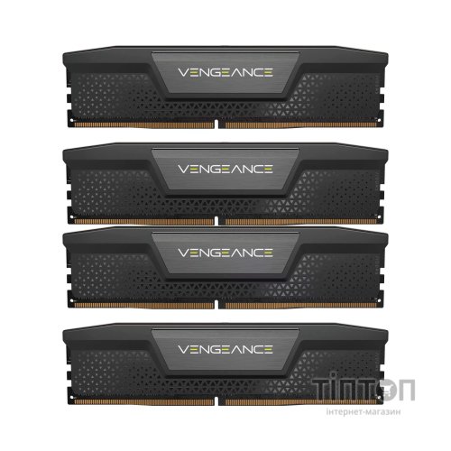 Модуль пам'яті для комп'ютера DDR5 96GB (4x24GB) 5600 MHz Vengeance Black Corsair (CMK96GX5M4B5600C40)