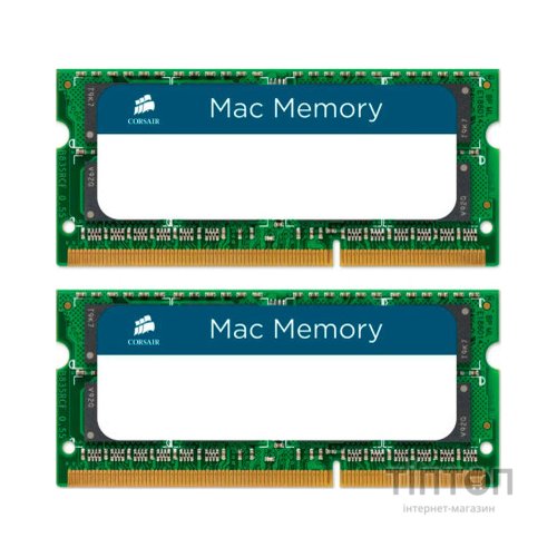 Модуль пам'яті для ноутбука SoDIMM DDR3 16GB (2x8GB) 1600 MHz Mac Memory Corsair (CMSA16GX3M2A1600C11)