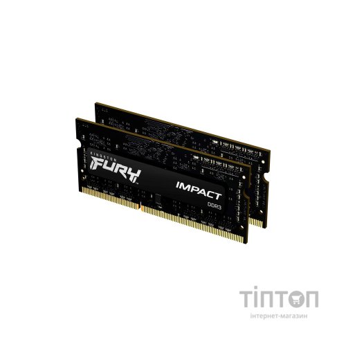 Модуль пам'яті для ноутбука SoDIMM DDR3L 16GB (2x8GB) 1866 MHz Fury Impact Kingston Fury (ex.HyperX) (KF318LS11IBK2/16)