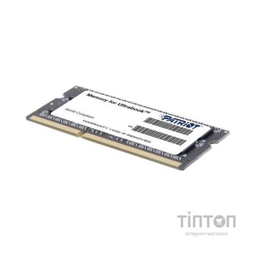 Модуль пам'яті для ноутбука SoDIMM DDR3L 4GB 1600 MHz Patriot (PSD34G1600L2S)