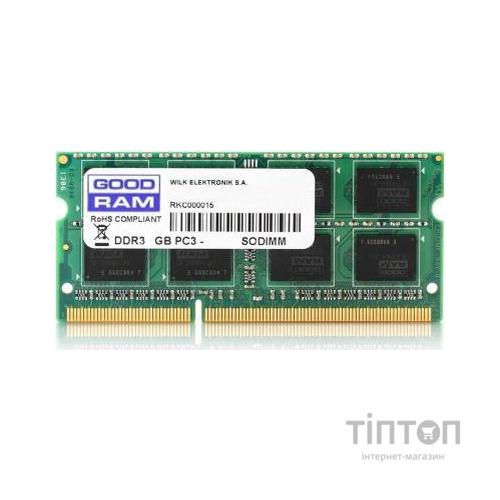 Модуль пам'яті для ноутбука SoDIMM DDR3L 8GB 1600 MHz Goodram (GR1600S3V64L11/8G)