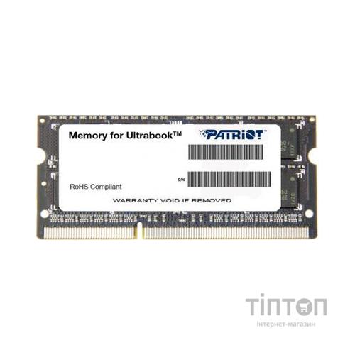 Модуль пам'яті для ноутбука SoDIMM DDR3L 8GB 1600 MHz Patriot (PSD38G1600L2S)