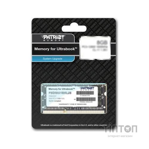 Модуль пам'яті для ноутбука SoDIMM DDR3L 8GB 1600 MHz Patriot (PSD38G1600L2S)