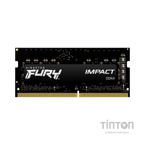 Модуль пам'яті для ноутбука SoDIMM DDR4 16GB 2666 MHz FURY Impact Kingston Fury (ex.HyperX) (KF426S16IB/16)