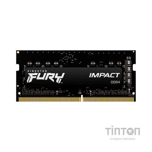 Модуль пам'яті для ноутбука SoDIMM DDR4 16GB 3200 MHz Impact Kingston Fury (ex.HyperX) (KF432S20IB/16)