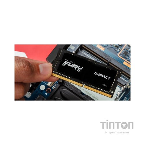 Модуль пам'яті для ноутбука SoDIMM DDR4 16GB 3200 MHz Impact Kingston Fury (ex.HyperX) (KF432S20IB/16)