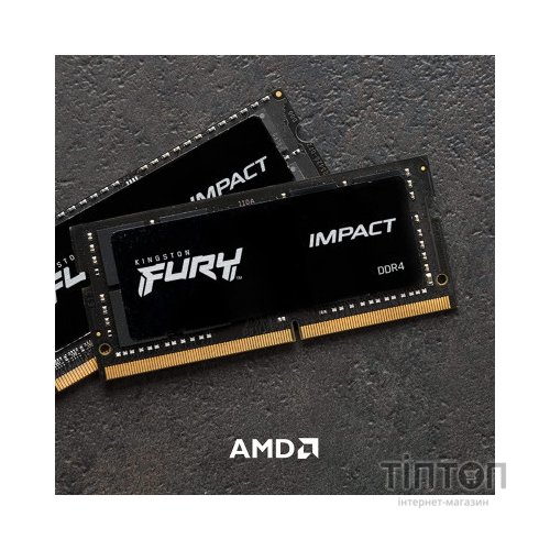 Модуль пам'яті для ноутбука SoDIMM DDR4 16GB 3200 MHz Impact Kingston Fury (ex.HyperX) (KF432S20IB/16)